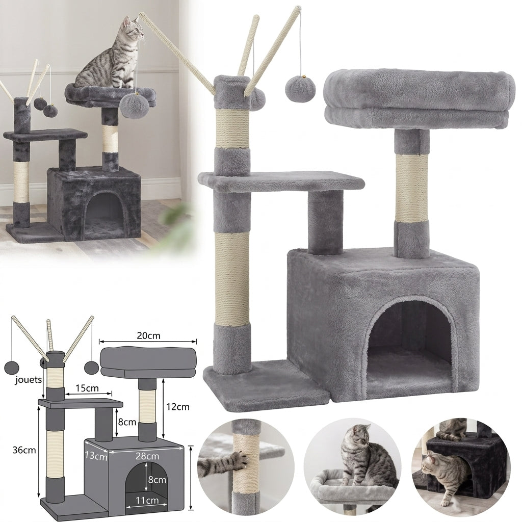 72cm Cat Tree with Large Condo