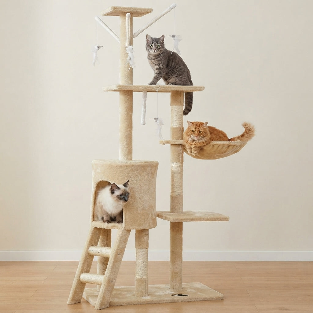 134cm Outdoor Cat Tree Tower