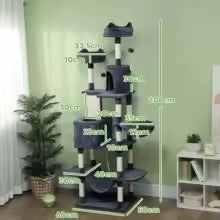 206cm Extra Tall Cat Tree