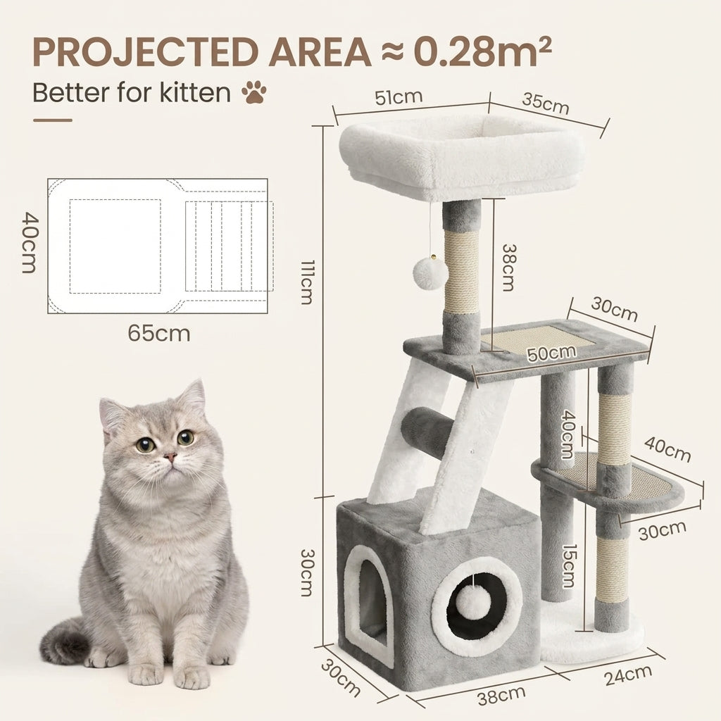 107cm Large Cat Tree Tower