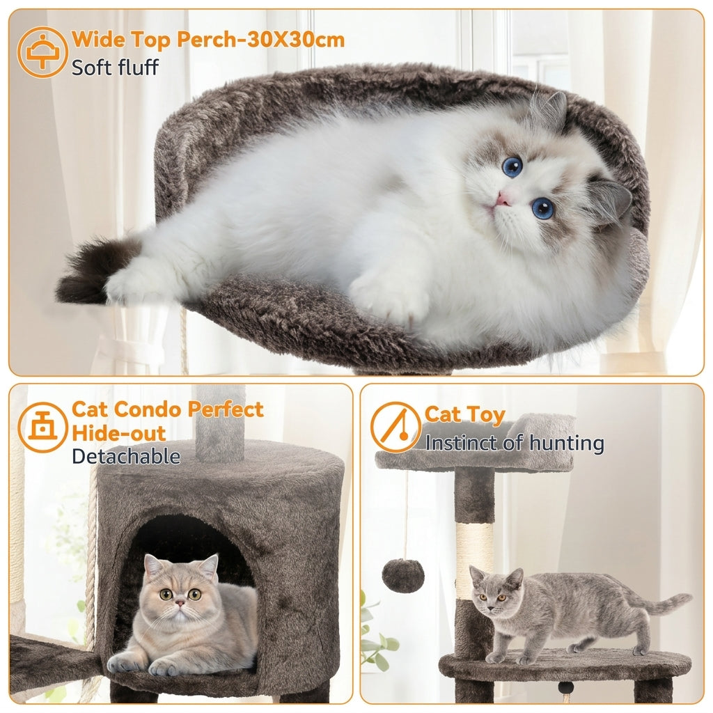 Tall Multi-Level Cat Tree Tower