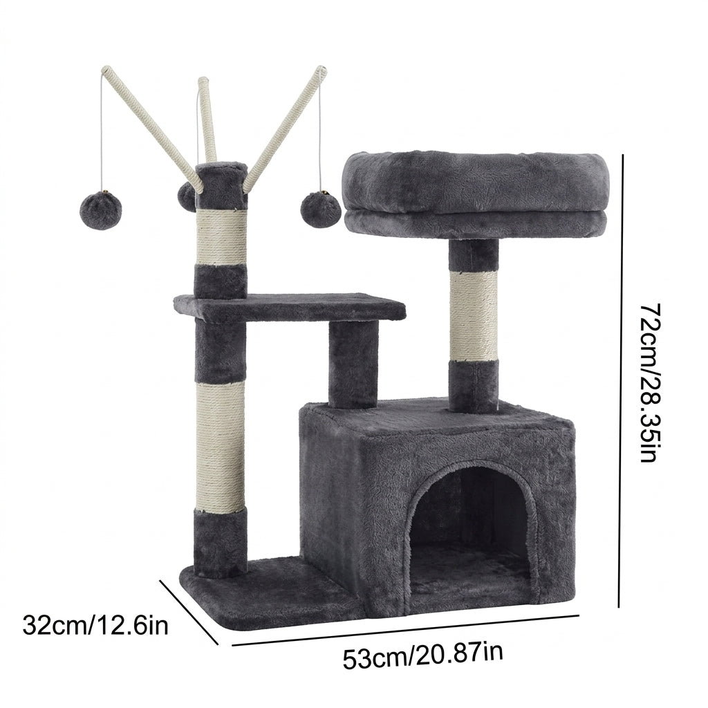 72cm Cat Tree with Large Condo