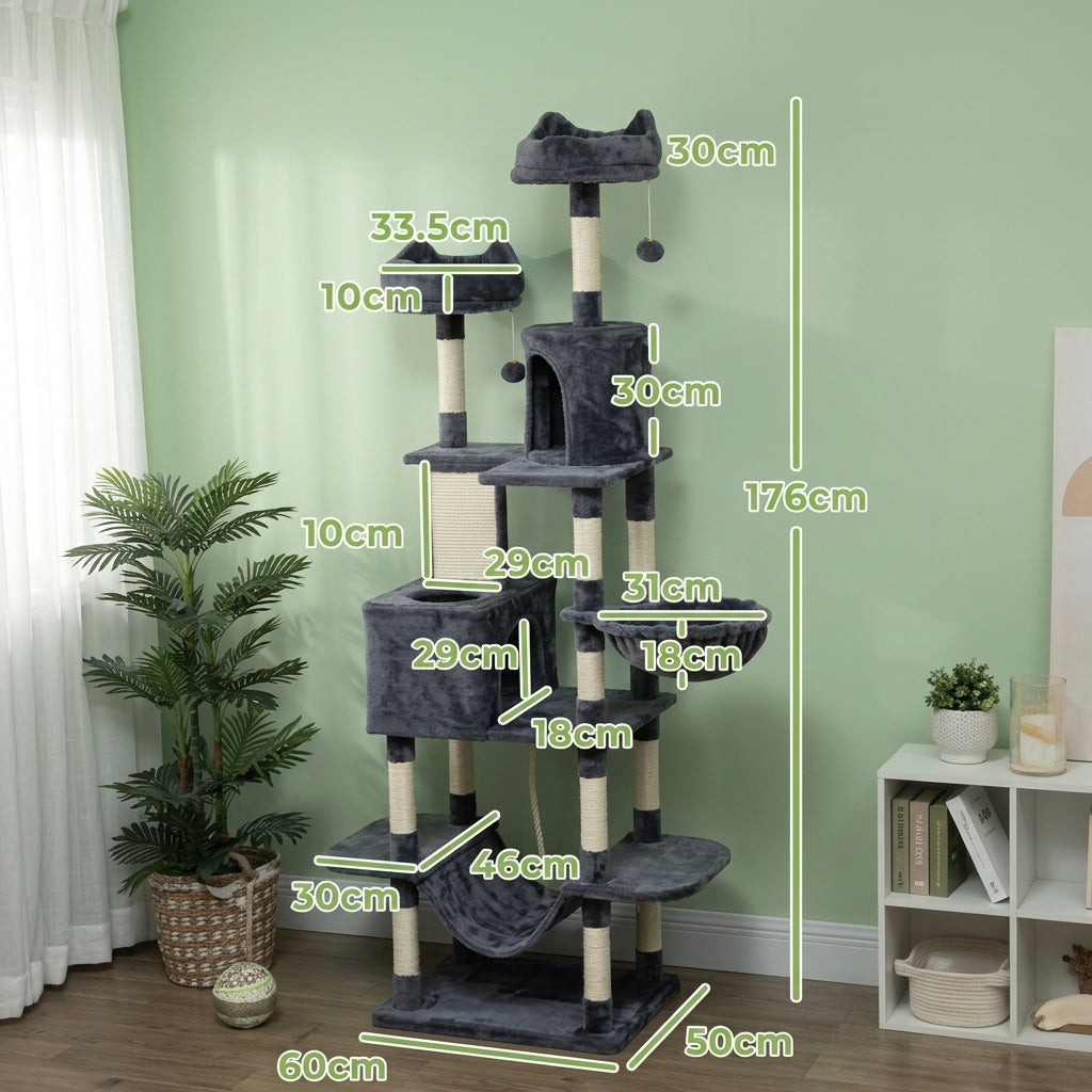 206cm Extra Tall Cat Tree