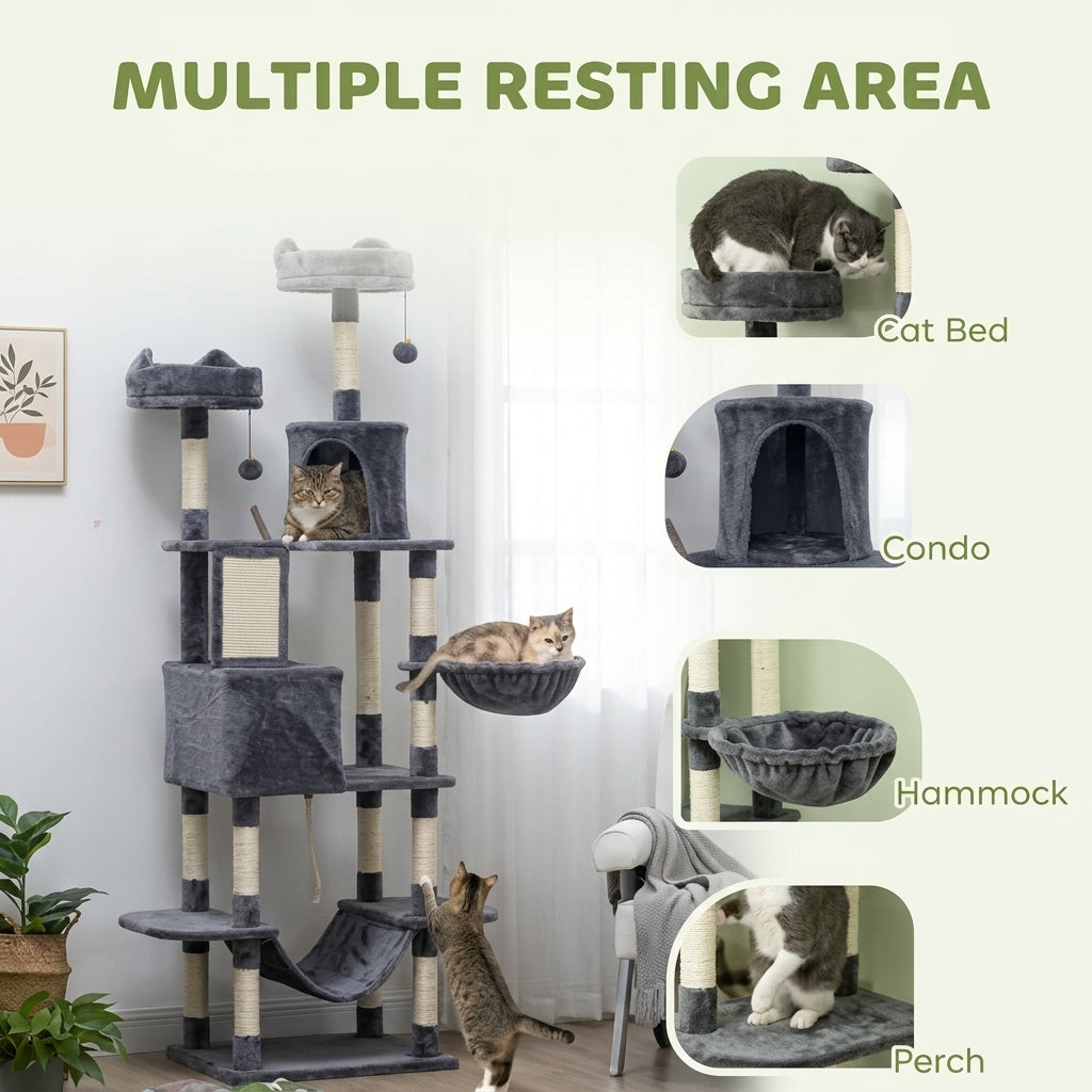 206cm Extra Tall Cat Tree