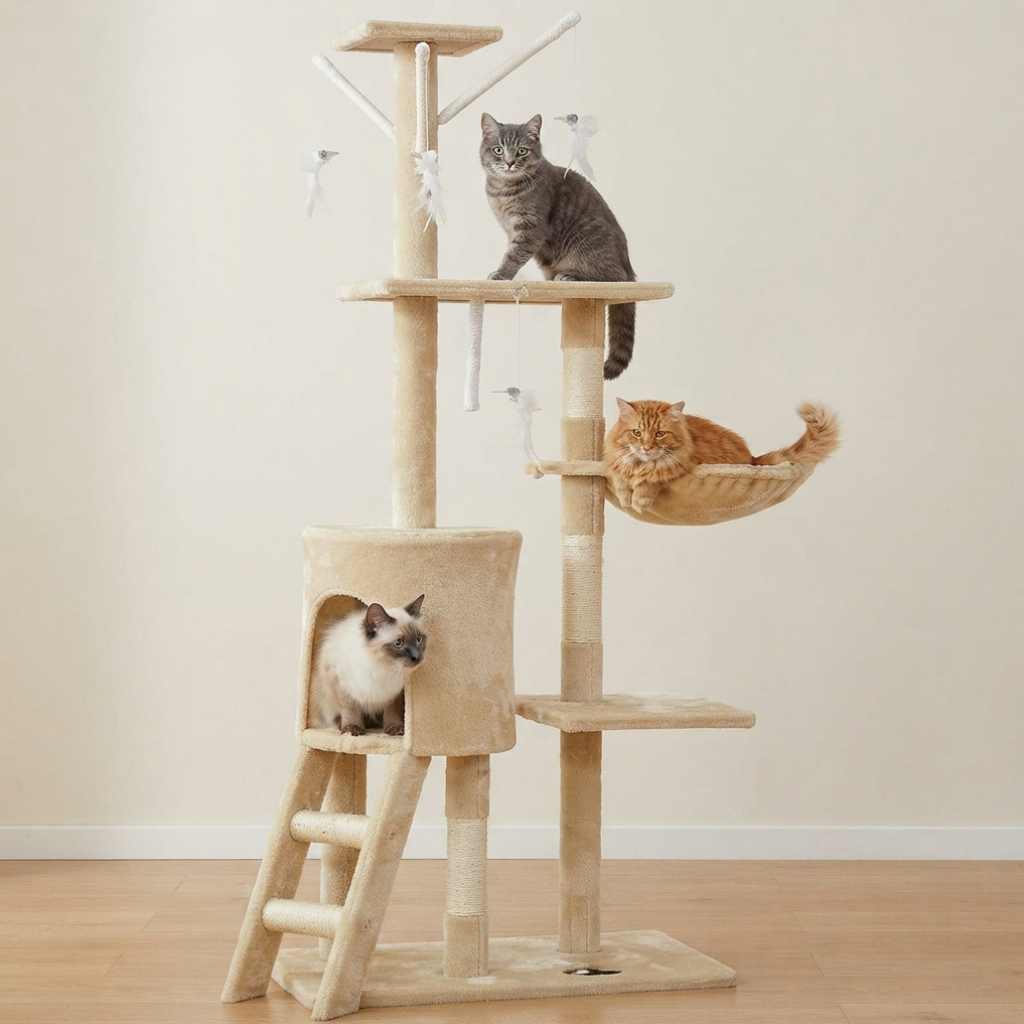 134cm Outdoor Cat Tree Tower