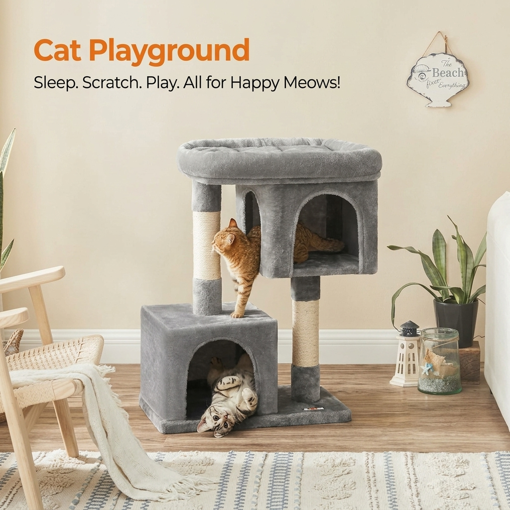 84cm Large Cat Tree Tower