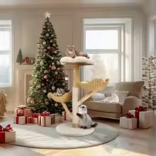 110cm Modern Wood Cat Tree