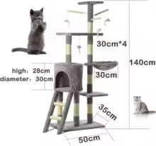 140cm Outdoor Cat Tree Tower