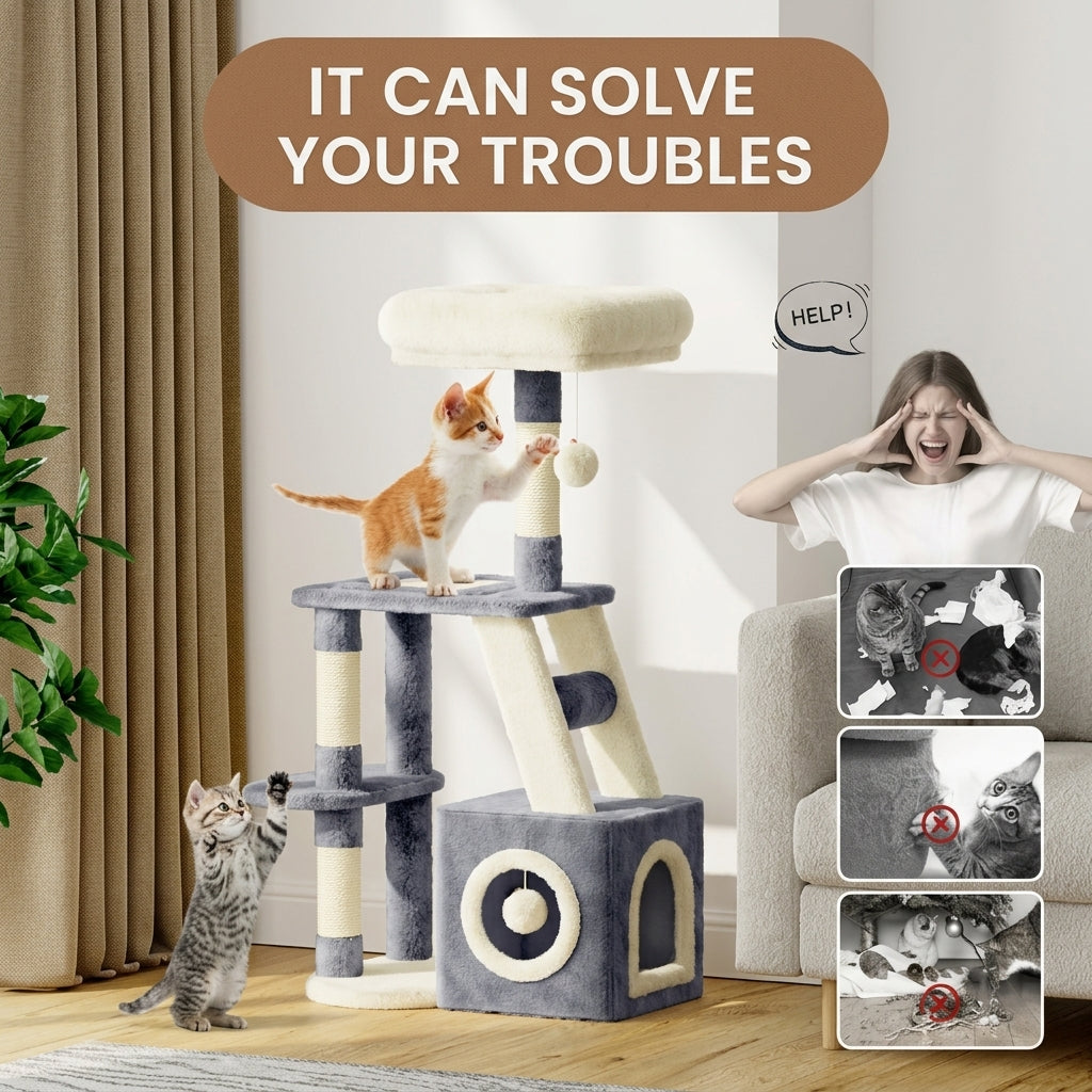 107cm Large Cat Tree Tower