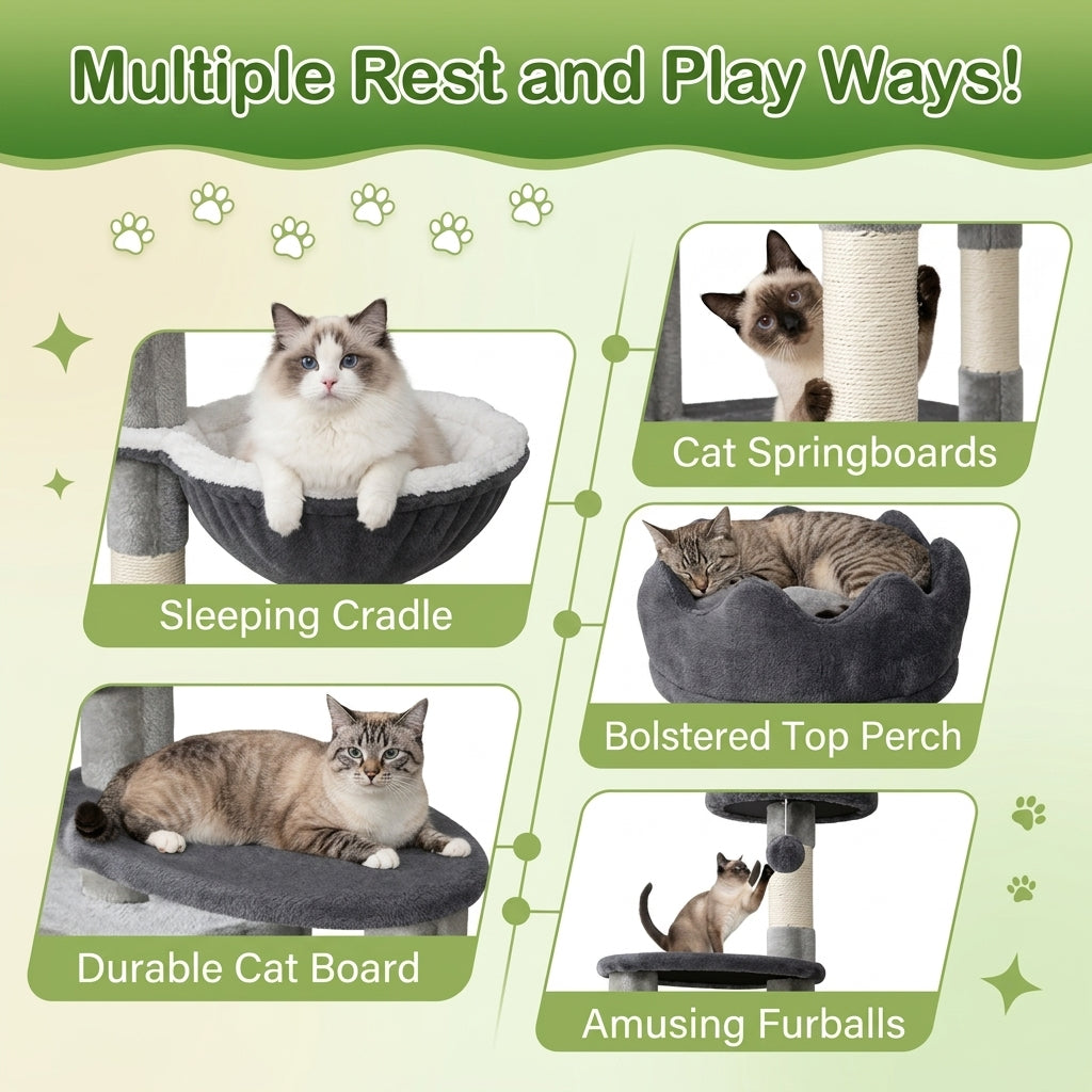 162cm Extra Tall Cat Tree