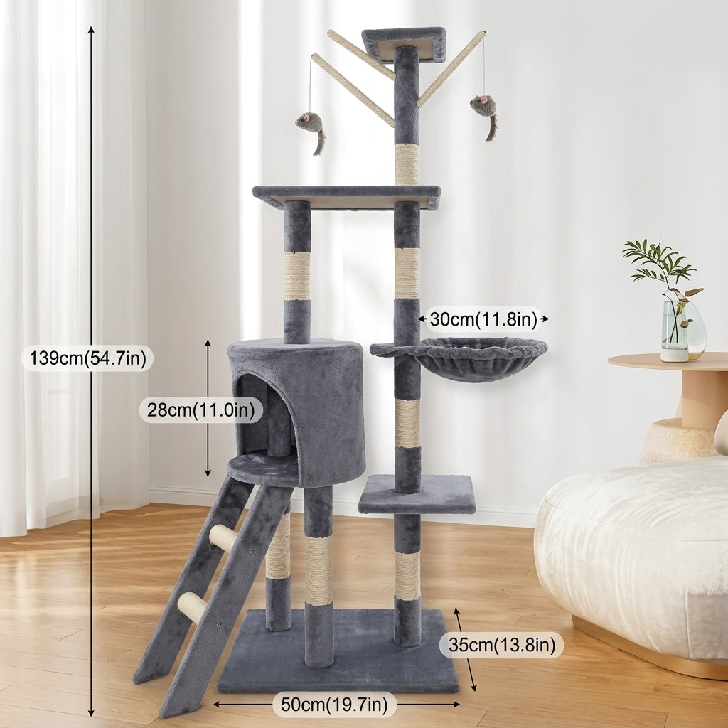 138cm Tall Cat Tree Tower