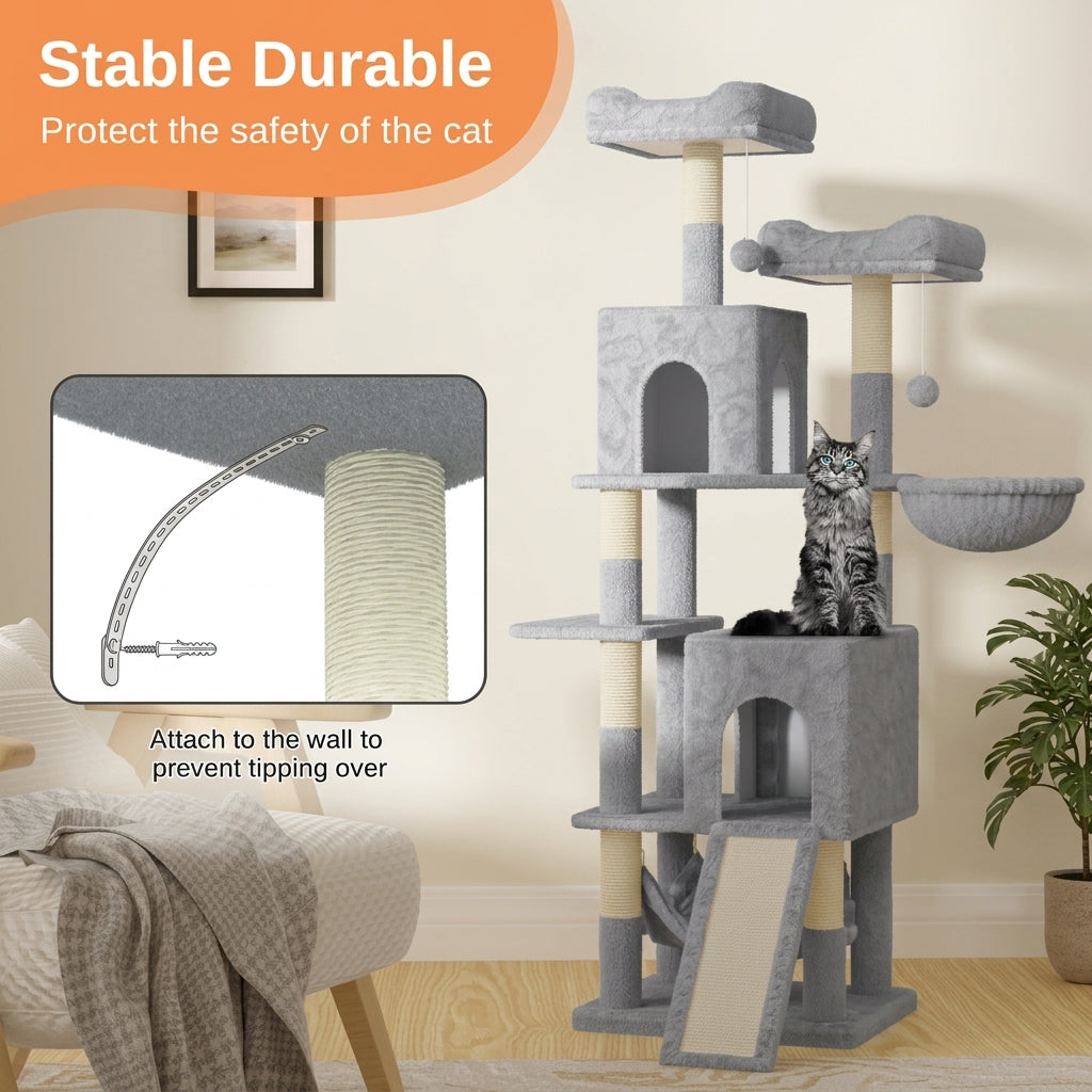158cm Large Multi-Level Cat Tree