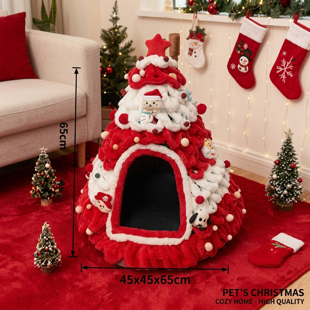 60cm Christmas Tree Cat Bed